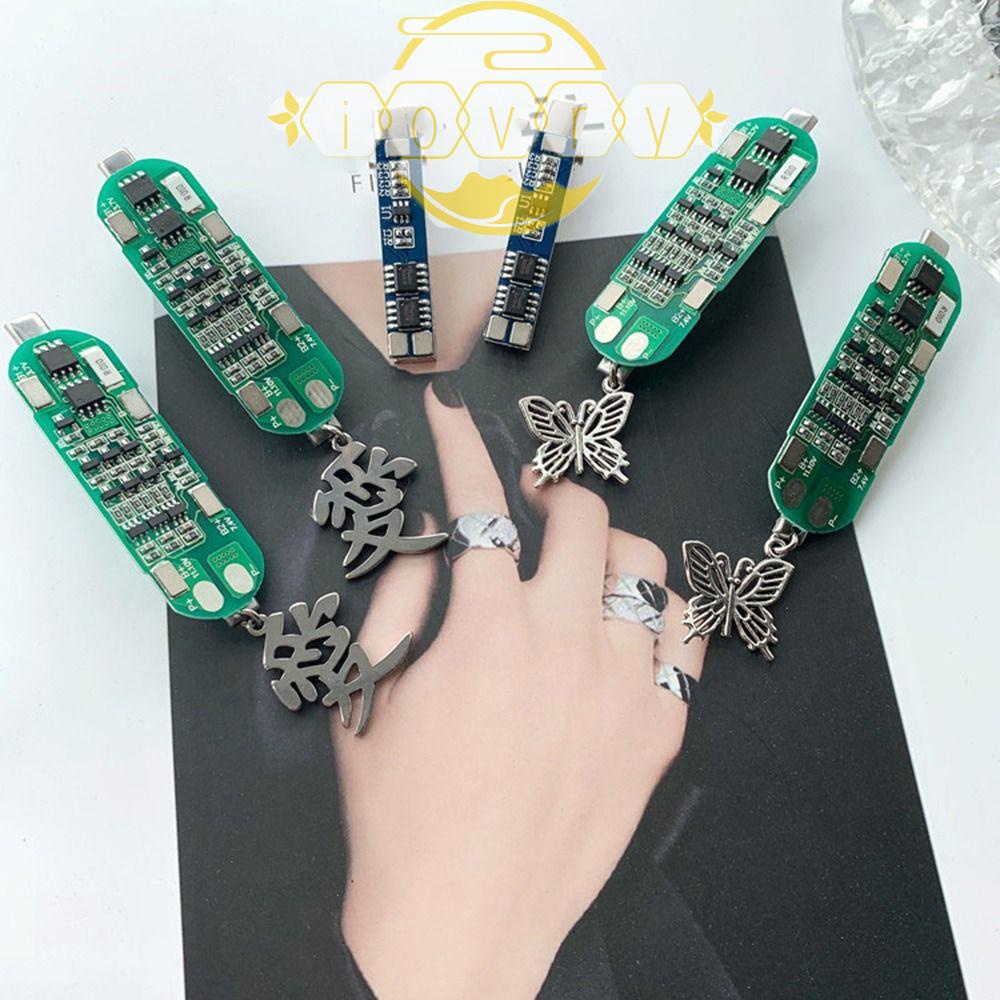 IVORY Kẹp Tóc Hình Bướm / Trái Tim Phong Cách Punk Cổ Điển Sáng Tạo Dành Cho Nữ