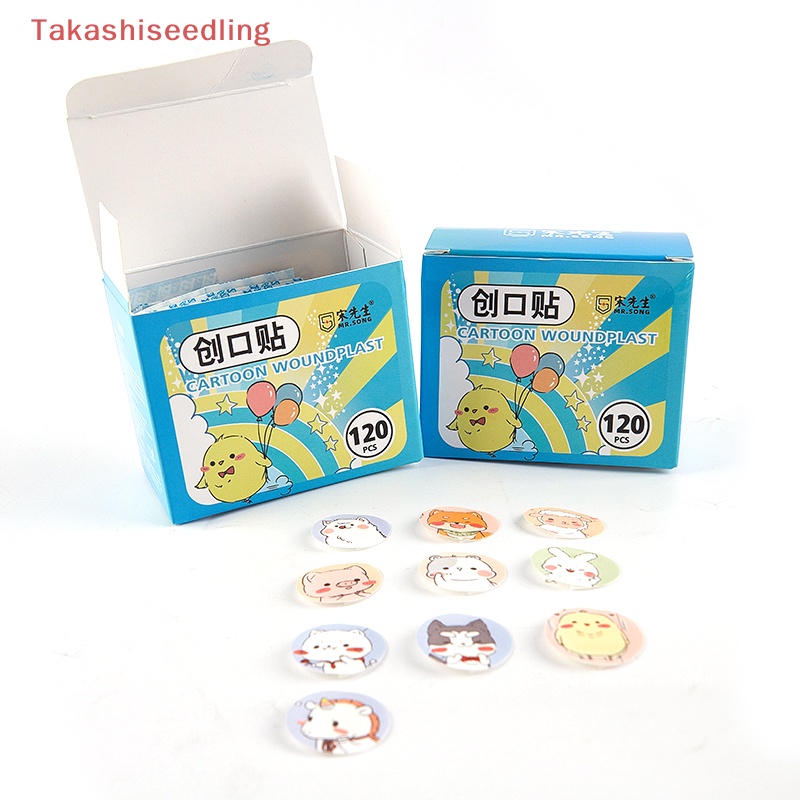 Set 120 Miếng Dán Chống Thấm Nước Thoáng Khí Họa Tiết Hoạt Hình
