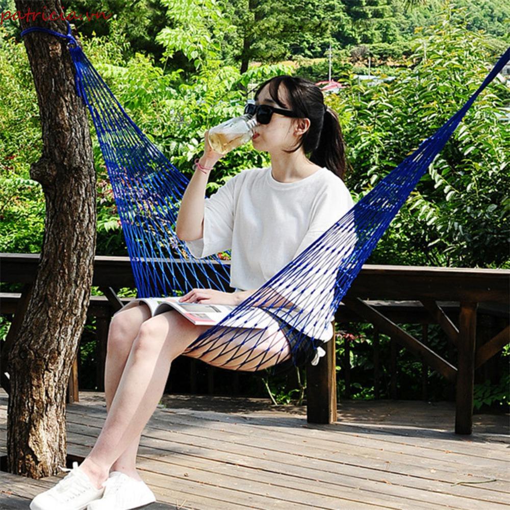 PATRICIA Võng Lưới Nylon Thoáng Khí Có Thể Gấp Gọn Kèm Túi Đựng Dùng Khi Đi Cắm Trại
