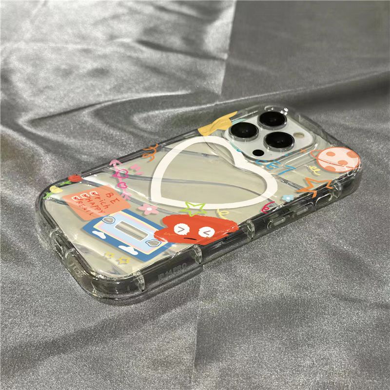 Ốp Điện Thoại Mềm Trong Suốt In Hình Dễ Thương Cho iPhone14promax 1312 / 11 7 / 8plus xr / sins BSKU