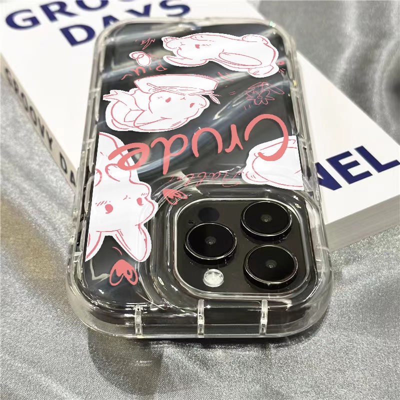 Ốp Điện Thoại Mềm Trong Suốt Hình Thỏ Bunny 0DTQ 711 Cho iPhone14promax / xrsins 1312