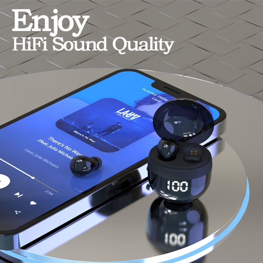 AUGUSTINA Tai Nghe Nhét Tai SK18 Bluetooth Không Dây Mini Màn Hình Cảm Ứng Kỹ Thuật Số Chống Ồn Cho Điện Thoại