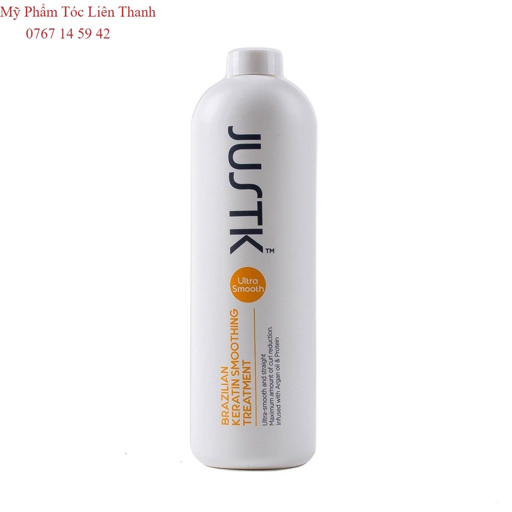 Phục hồi cho tóc & làm thẳng tóc JUSTK Brazilian Keratin Smoothing Treatment 1000ml(NEW)