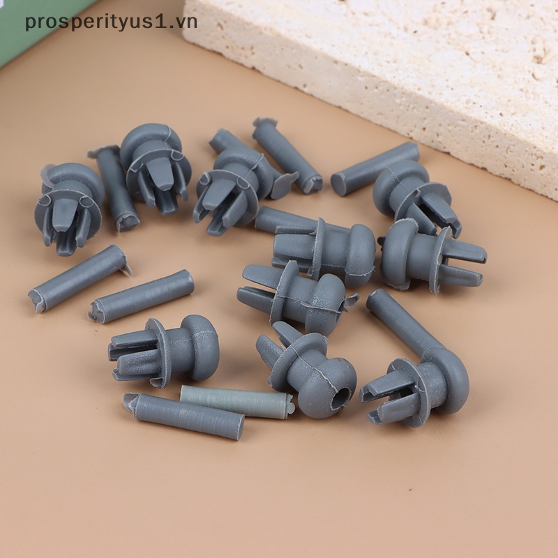 1 [prosperityus1] 10 Móc Nhựa Màu Xám Treo Dây Cáp Cho Thân Cây C2 C3 [VN]
