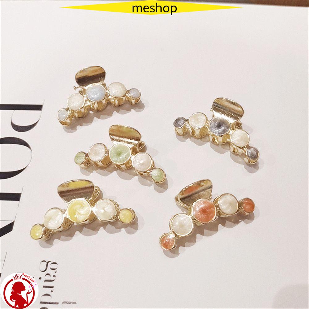 ME Phụ Kiện Giá Đỡ Tóc Đuôi Ngựa Bằng Kim Loại Phong Cách Hàn Quốc