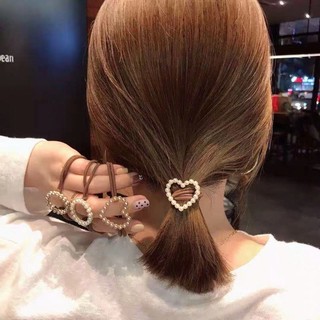 Dây cột tóc đính hạt ngọc trai phong cách hàn quốc cho nữ