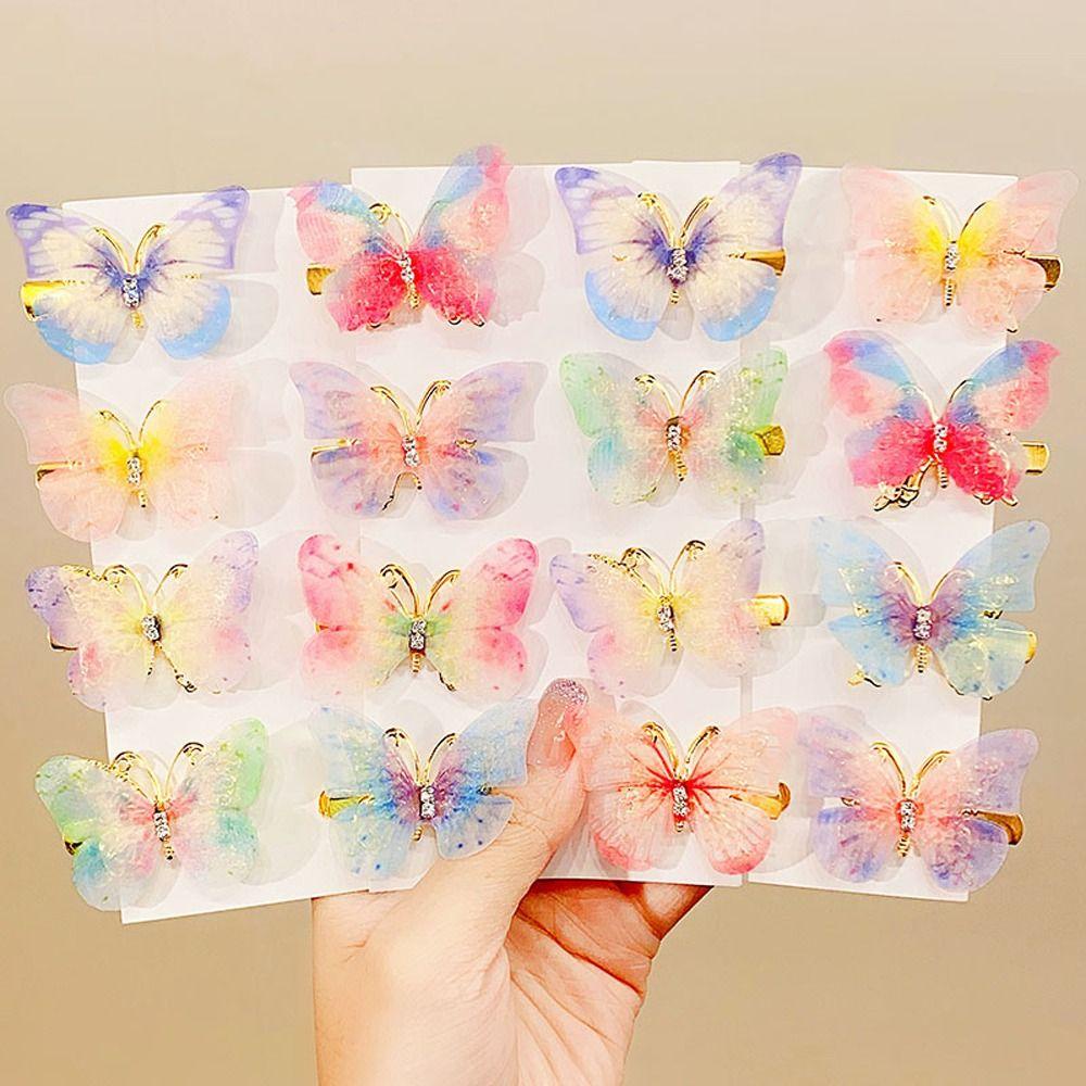 Bộ 2 Kẹp Tóc Đính Đá Bằng Hợp Kim Phong Cách Hàn Quốc Cho Nữ