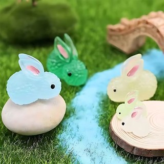 Đồ chơi, đồ trang trí thỏ phát sáng Mini 10 miếng
