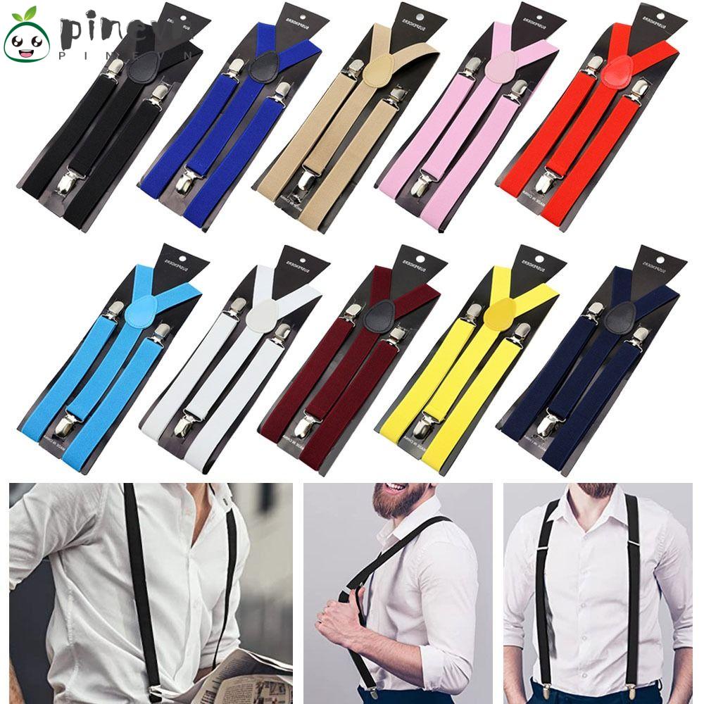 PINEVN Dây Đeo Điều Chỉnh Được Màu Trơn Thời Trang Mới Cho Nam Nữ