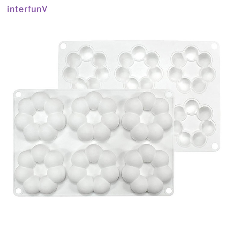 Khuôn Làm Bánh 6 Ngăn Bằng Silicone Tiện Dụng