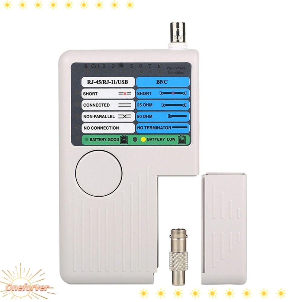 Thiết Bị Kiểm Tra Dây Cáp Mạng 4 Trong 1 Màu Xám Đa Năng Cho RJ11 RJ45