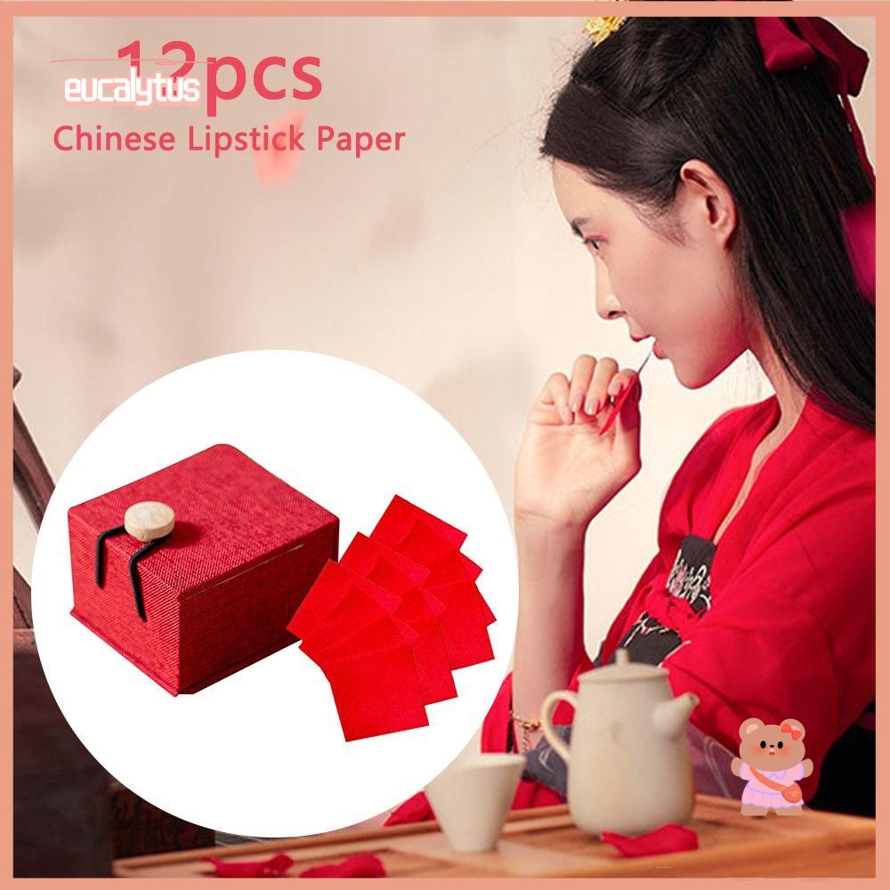 EUTUS Set 12 Son Môi Chống Nước Không Dính Cốc Tiện Dụng