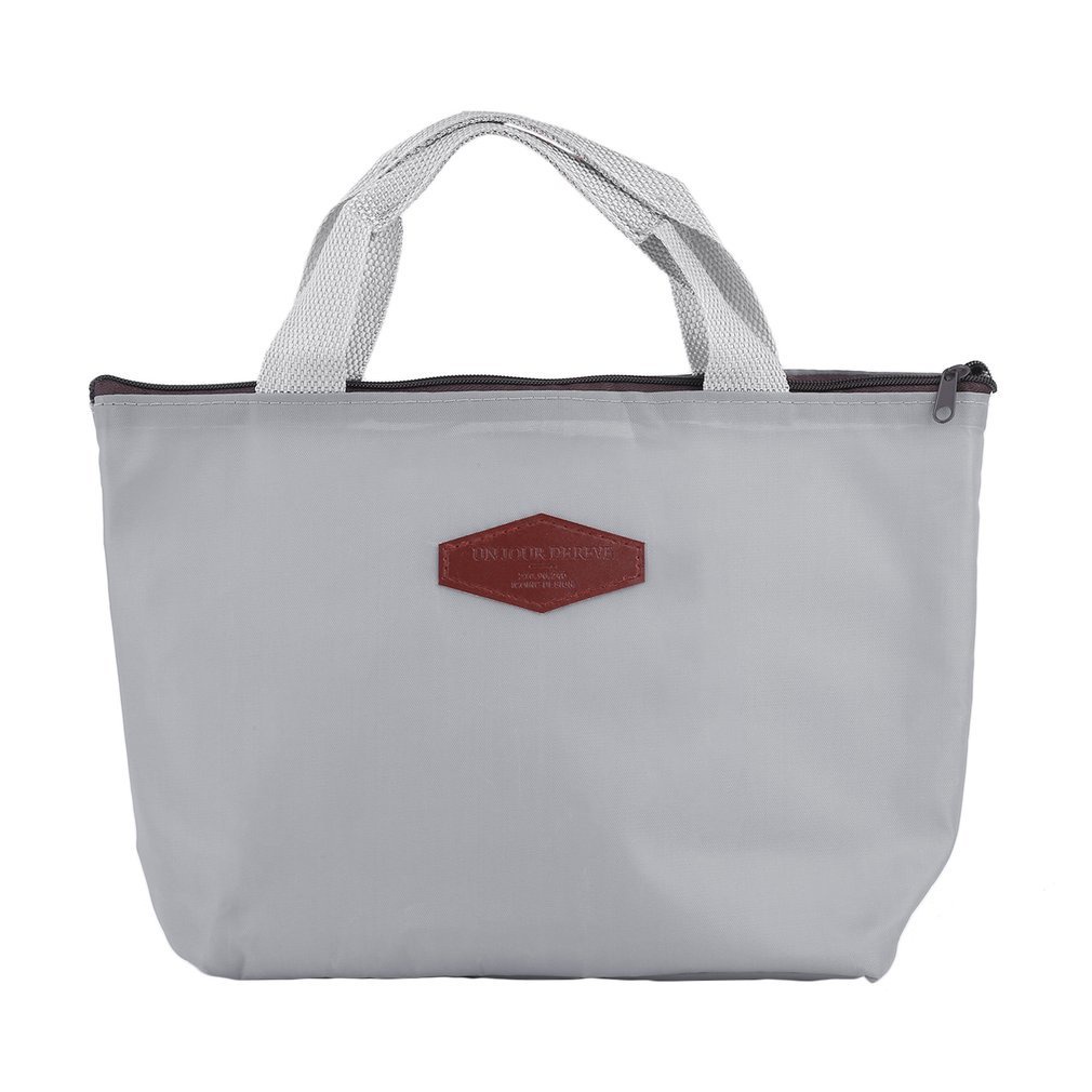 =Christmas=Lunch Bag Portable Canvas Waterproof Heat Insulated Fresh Food Freezer
