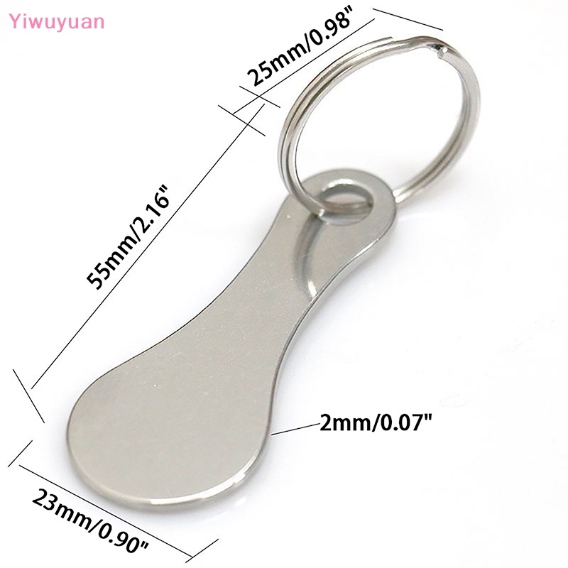 < Yiwuyuan > Móc Chìa Khóa Xe Đẩy Mua Sắm Bằng Hợp Kim Tái Chế Ch