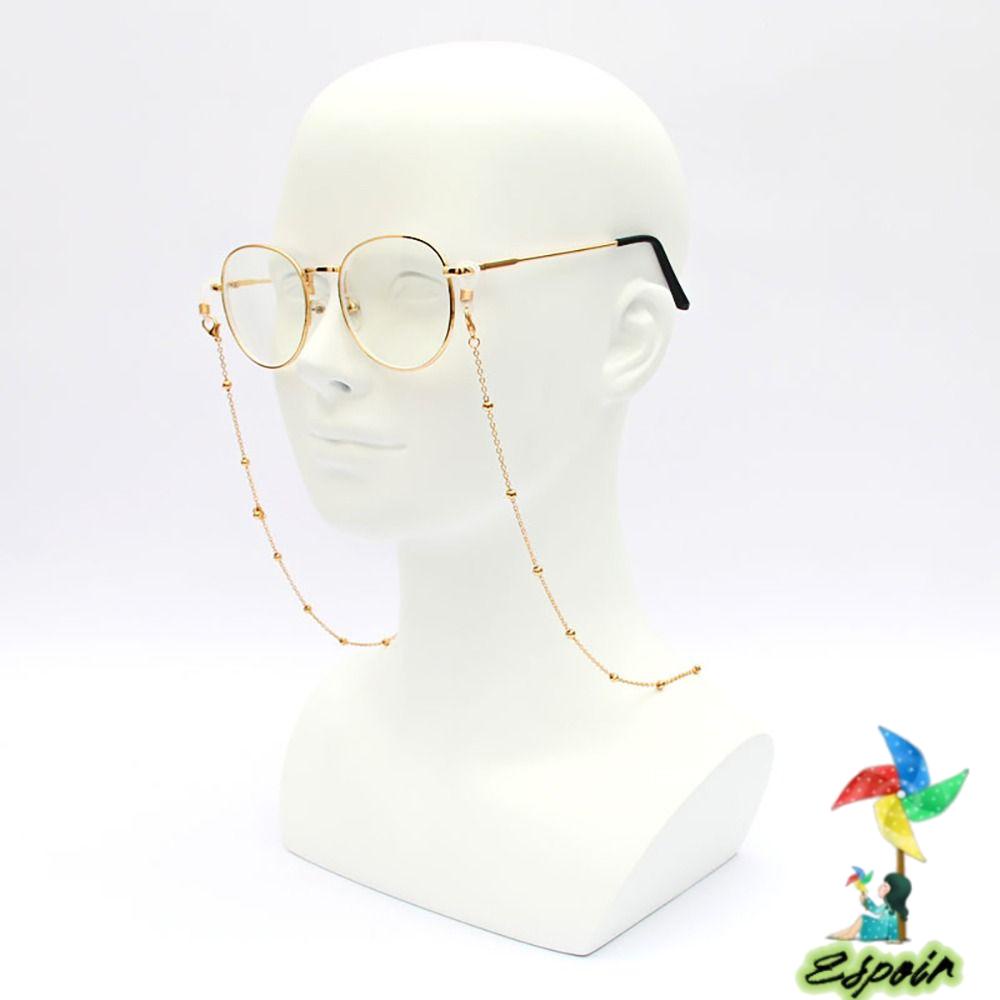 ESPO Dây Đeo Kính Mát Đính Hạt Cườm Kim Loại