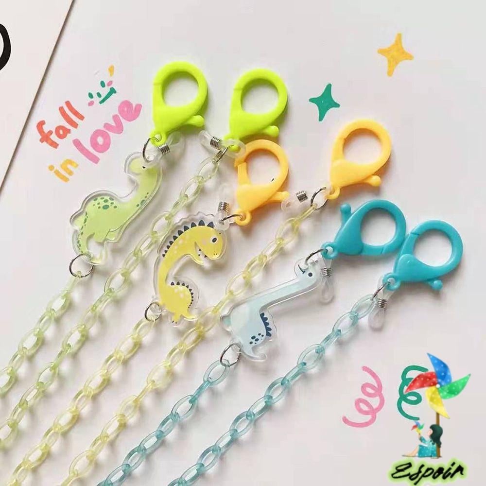 ESPO Dây Đeo Mắt Kính Chống Thất Lạc Bằng Acrylic Họa Tiết Hoạt Hình Dễ Thương