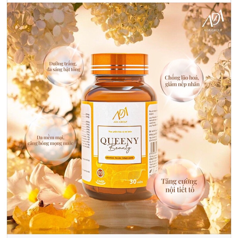 Viên Uống Cân Bằng Nội Tiết Tố Nữ Queeny Beauty ADA Group Hộp 30 Viên, tăng nhiệt trong mỗi cuộc yêu của chị em