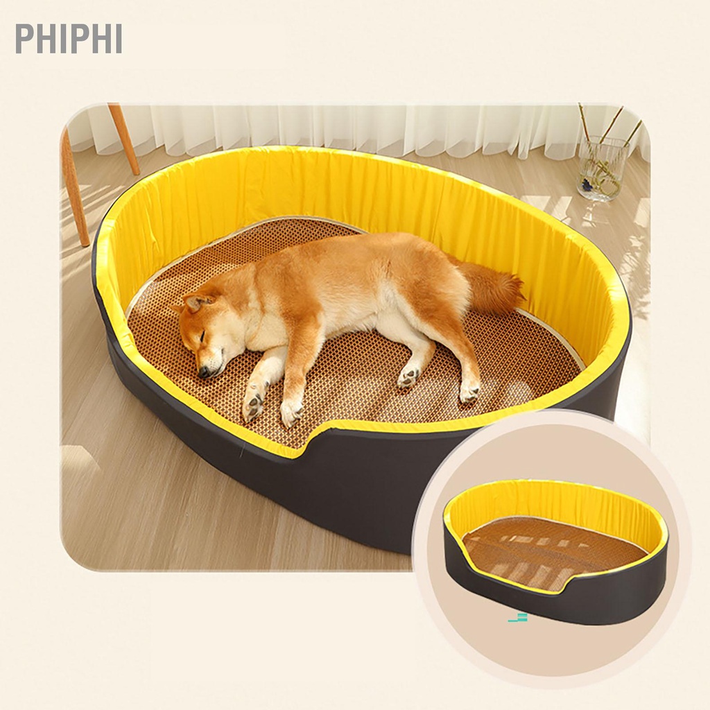 PHIPHI Có hàng sẵn Giường Làm Tổ Cho Thú Cưng Không Gian Rộng Lớn Mềm Mại Thoải Mái Ấm Ngủ Với Miếng Lót 2 Mặt Chó Mèo Tất Cả Các Mùa