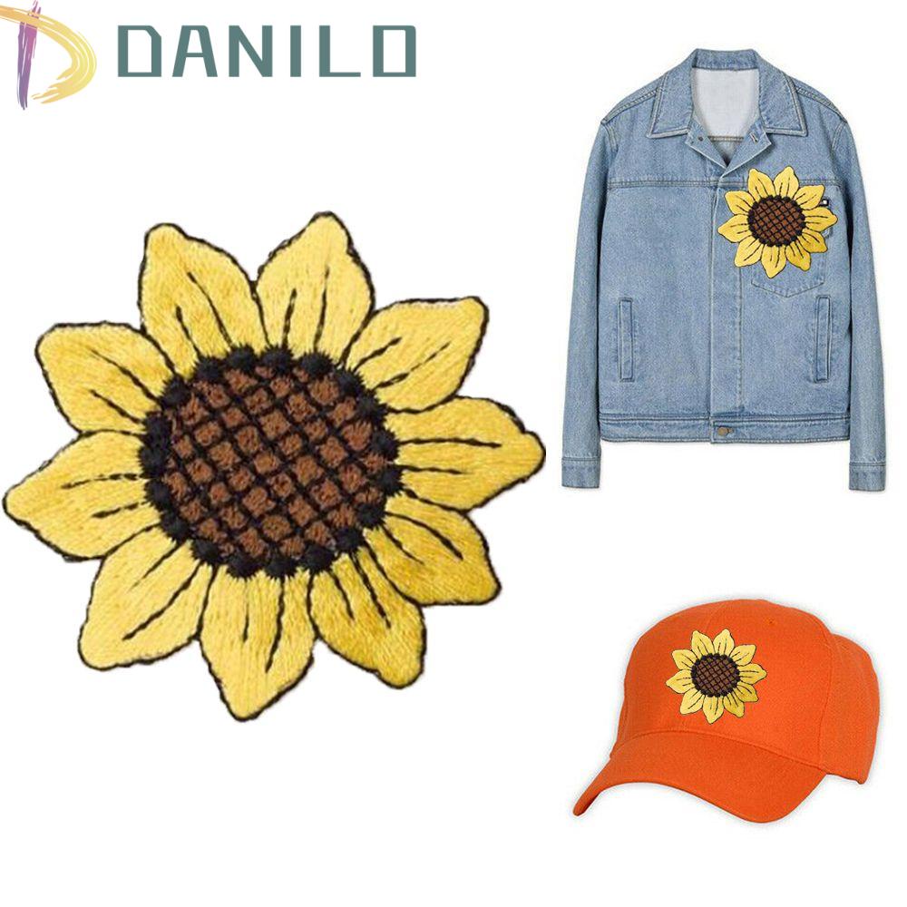 DANILO Sticker Ủi Thêu Hình Hoa Hướng Dương