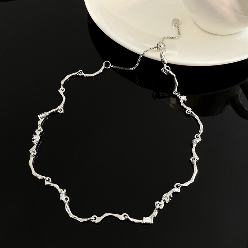 Ygt Vòng Cổ Đính Kim Cương Phong Cách Retro Hàn Quốc