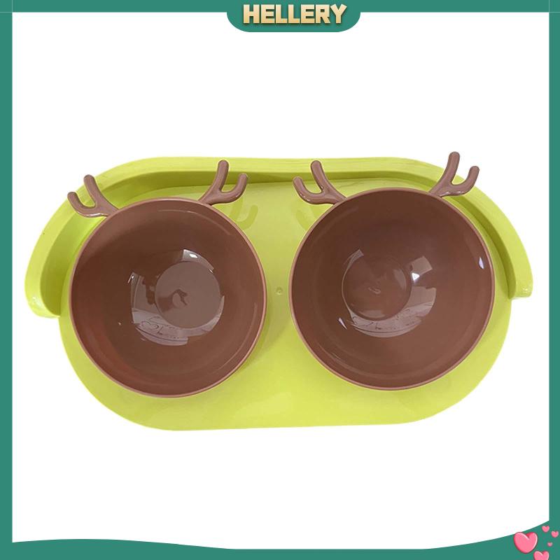 Bát Đựng Thức Ăn Nước Uống Hai Ngăn Có Thể Uốn Cong Cho Thú Cưng