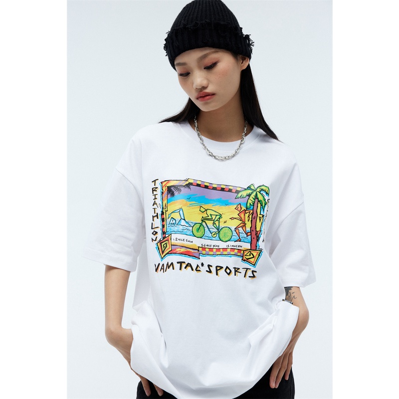 Áo Thun Tay Ngắn VAM-Ac88-2023 Thời Trang Xuân Hè Chất Lượng Cao