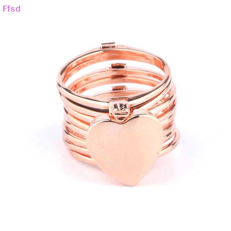 Vòng Đeo Tay / Nhẫn Hình Trái Tim Xoắn Co Giãn 2 Trong 1