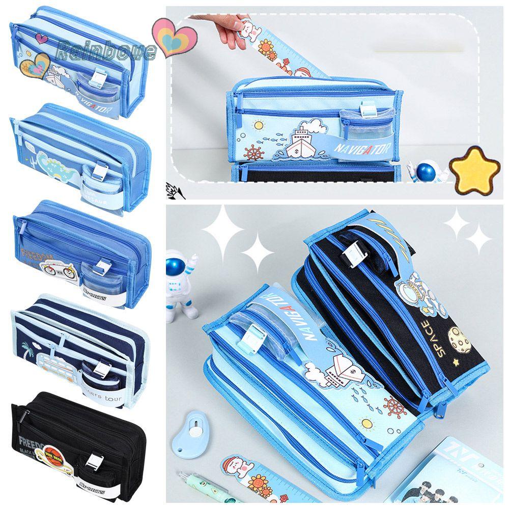 RAINBOW Túi Đựng Bút Thiết Kế Mới Cao Cấp Tiện Lợi Dễ Sử Dụng