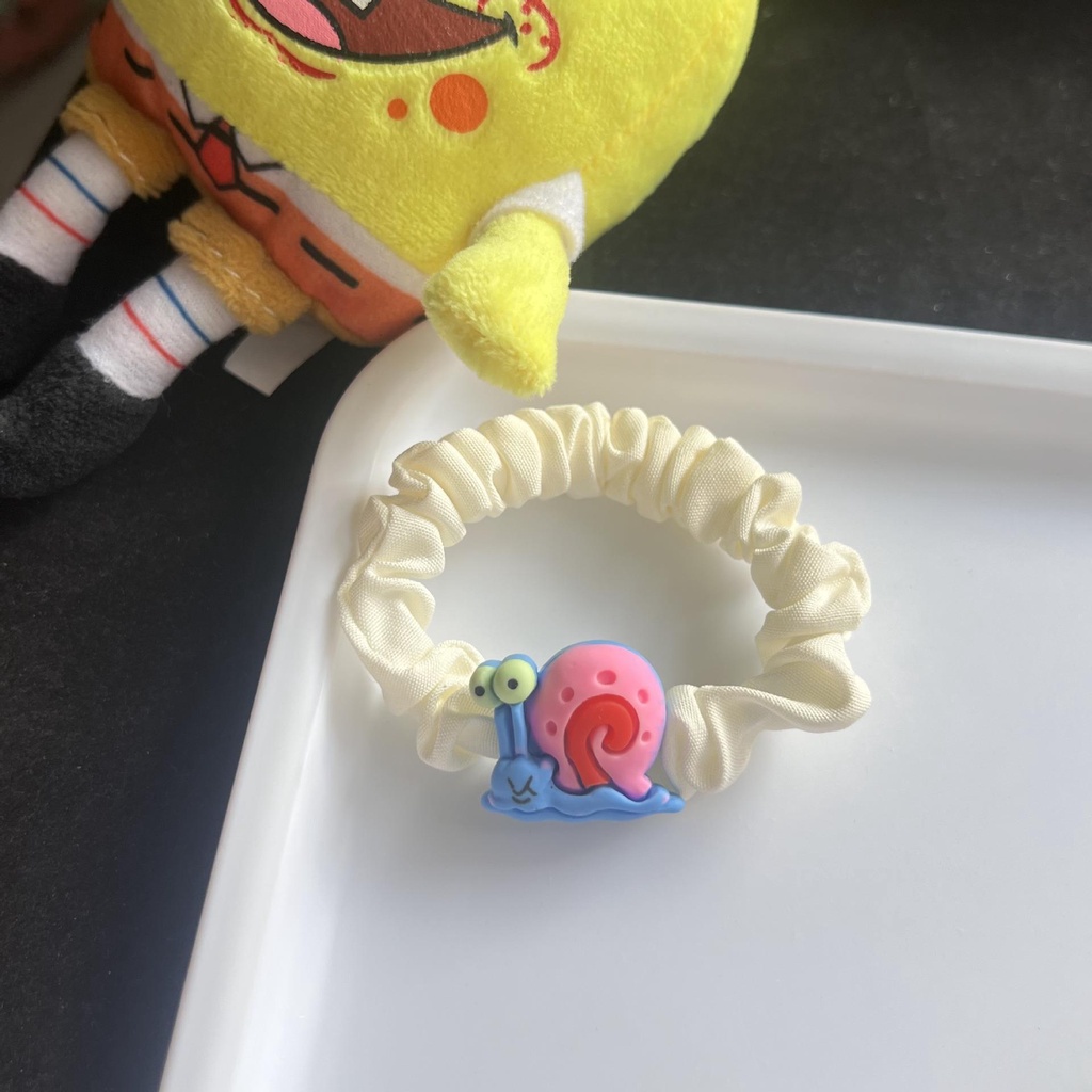 Dây Cột Tóc Đuôi Ngựa Bằng Xốp Đàn Hồi Họa Tiết Hoạt Hình Dễ Thương Cho Bé