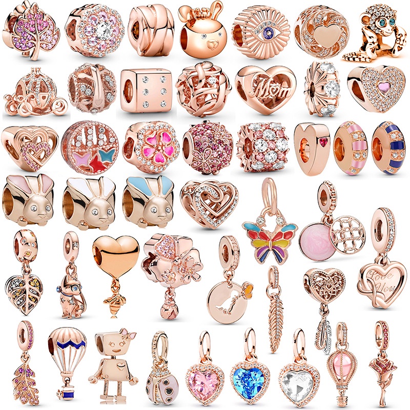 Hạt Charm Hình Lá Phong Đính Đá Pha Lê Màu Vàng Hồng Phù Hợp Làm Trang Sức Thời Trang Cho Nữ