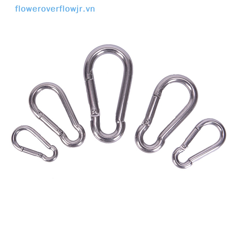 Móc Khóa Carabiner Thao Tác Nhanh Bằng Thép Không Gỉ 304
