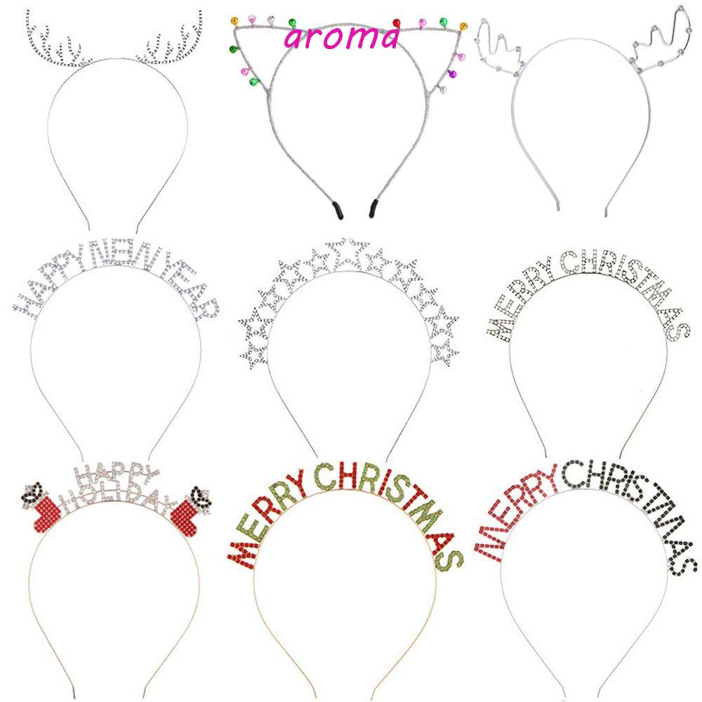 AROMA Băng Đô Cài Tóc Đính Chuông Hợp Kim Thời Trang Cho Nữ