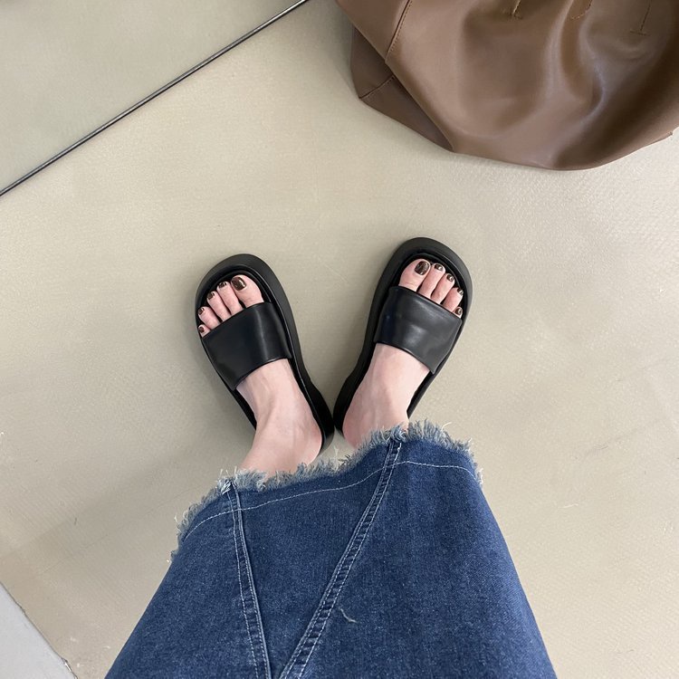 Dép Sandal Nữ Đế Dày Da PU Mềm Thời Trang mẫu mới