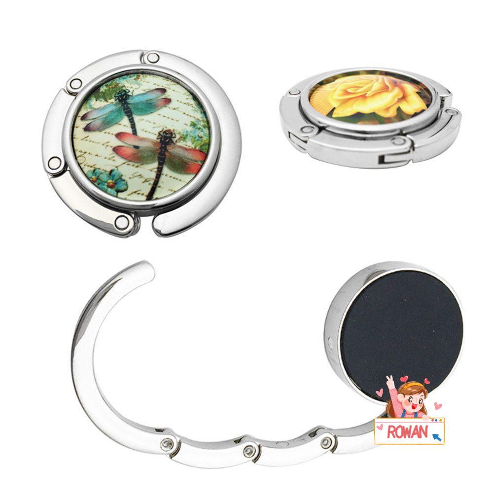 ROWANS Móc Treo Túi Xách Bằng Pha Lê Gấp Gọn Thời Trang Tiện Dụng