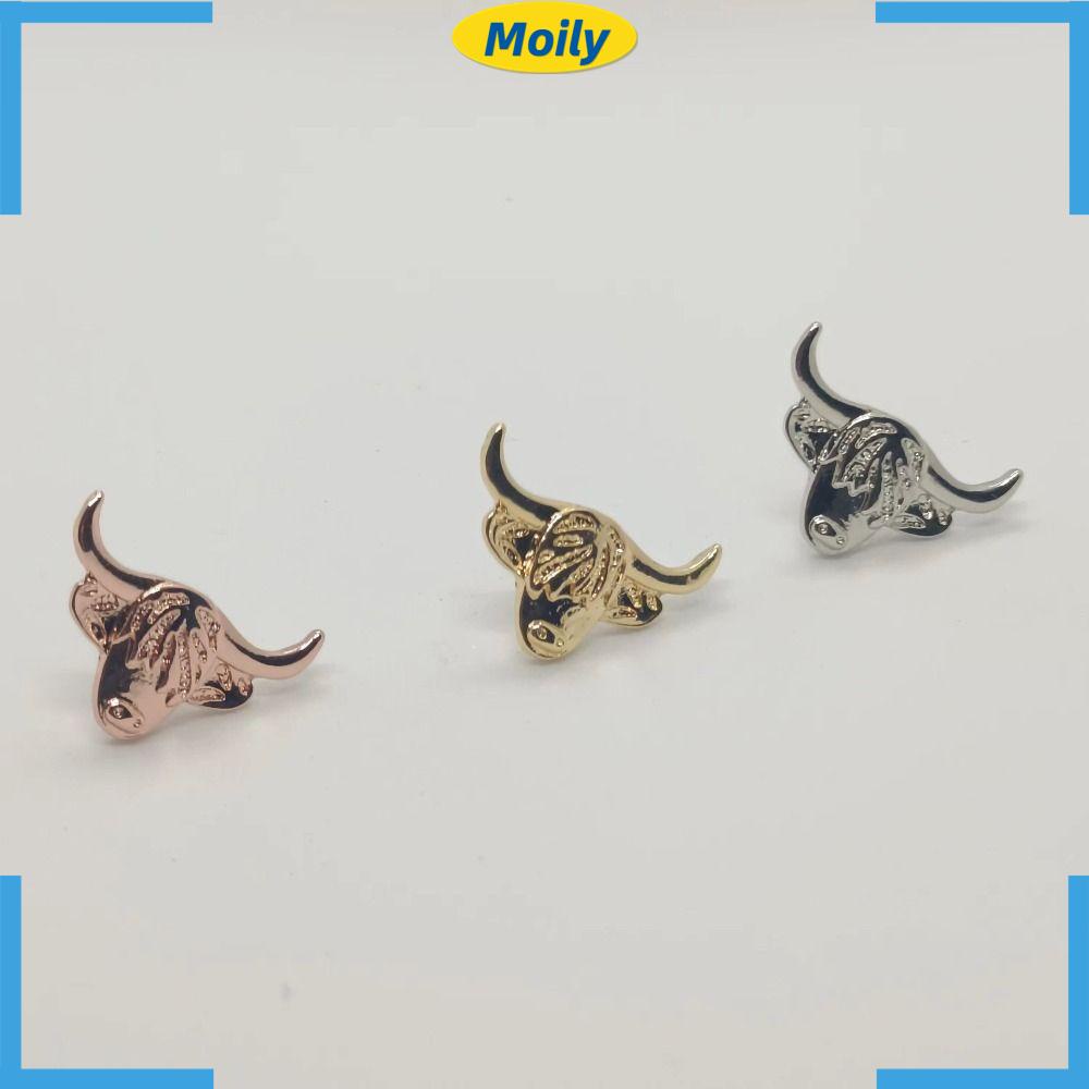 MOILYVN Bông Tai Hình Bò Sữa Bằng Hợp Kim Phong Cách Scottish Cổ Điển Thời Trang Cho Nữ