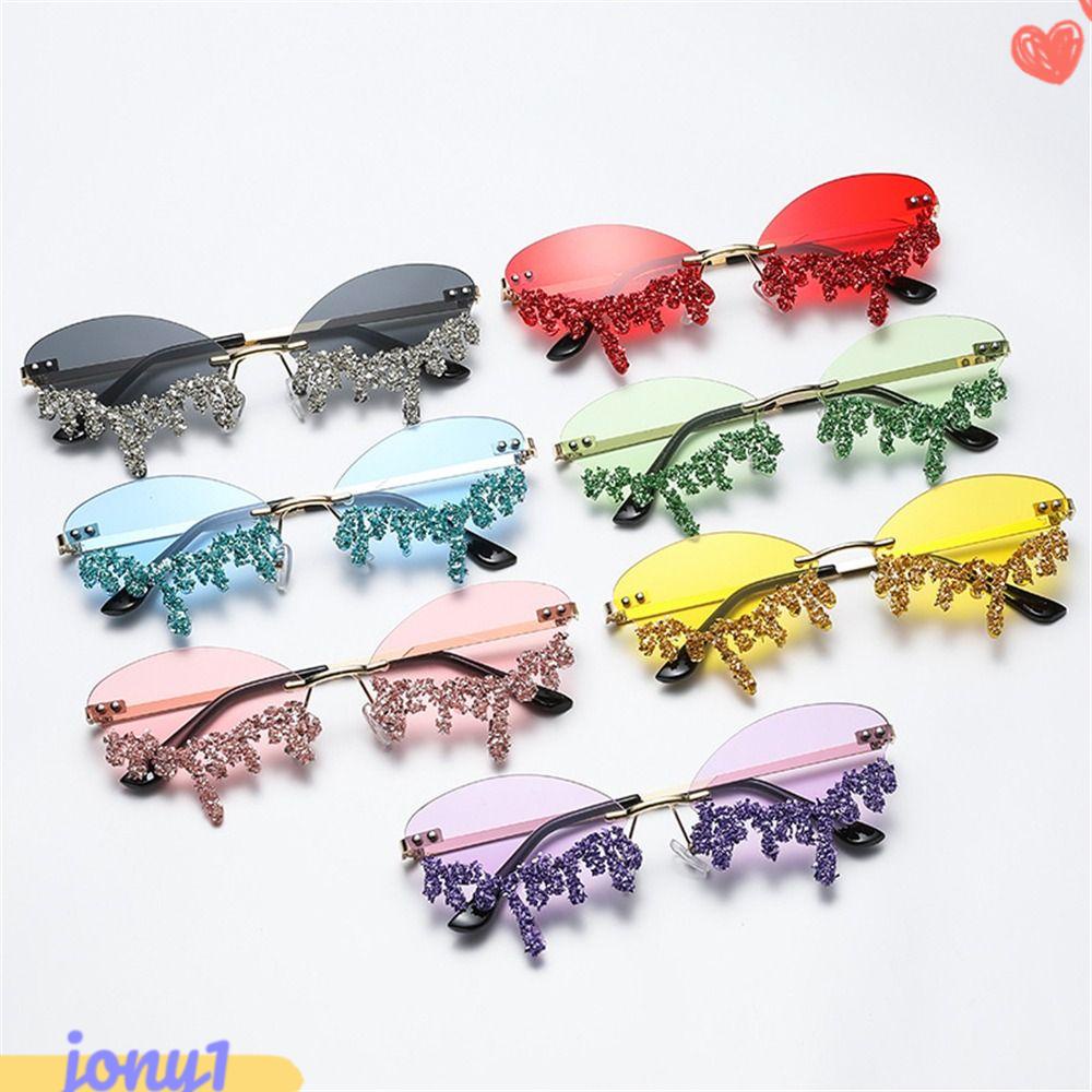 JONYE Kính Râm Nữ Gọng Kim Loại Phong Cách Retro