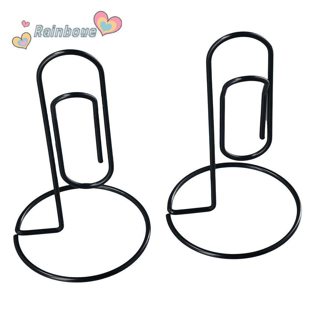 RAINBOW Giá Đỡ Giấy Ghi Chú / Giấy Tờ Để Bàn Màu Đen Tiện Dụng Cho Văn Phòng