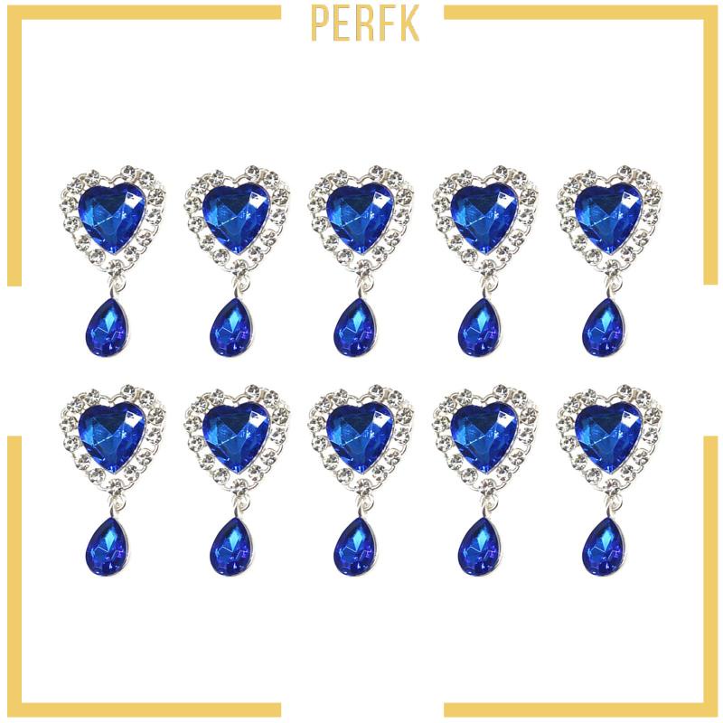 Set 10 / 10 Viên Đá Giả Kim Cương Mặt Phẳng Trang Trí Quần Áo DIY