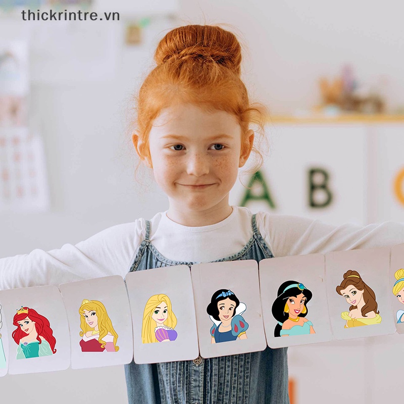 Bộ 8 Miếng Dán Xếp Hình Công Chúa Disney Vui Nhộn Cho Bé