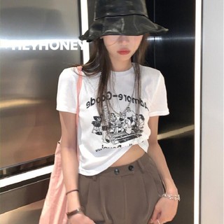 HEYHONEY  Áo phông baby tee áo croptop 2023 Thời Trang Nữ  Comfortable Cái mới ins Độc đáo A99J04G 36Z230909