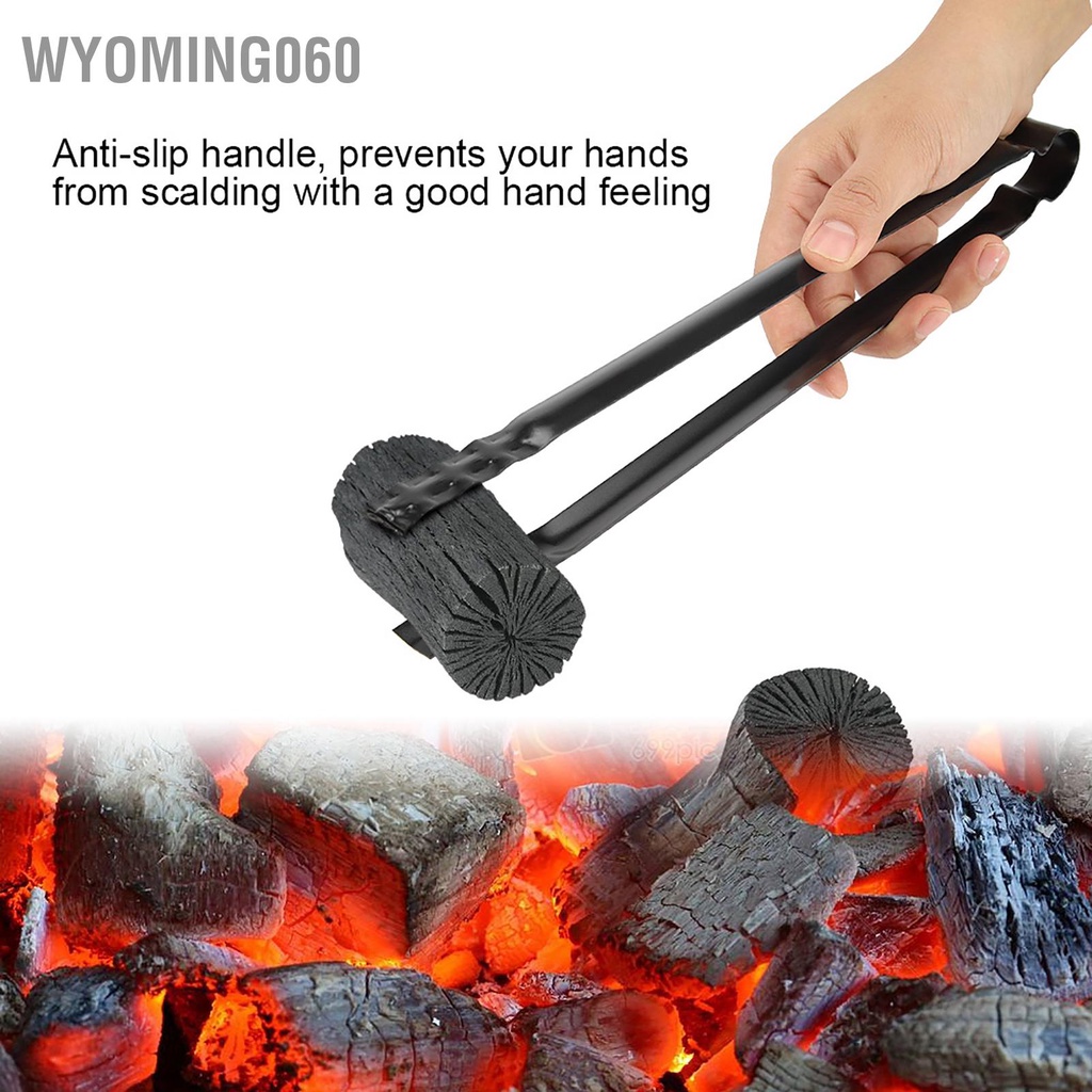 Wyoming060 Kẹp BBQ kim loại đa chức năng cho các công cụ phục vụ than rác