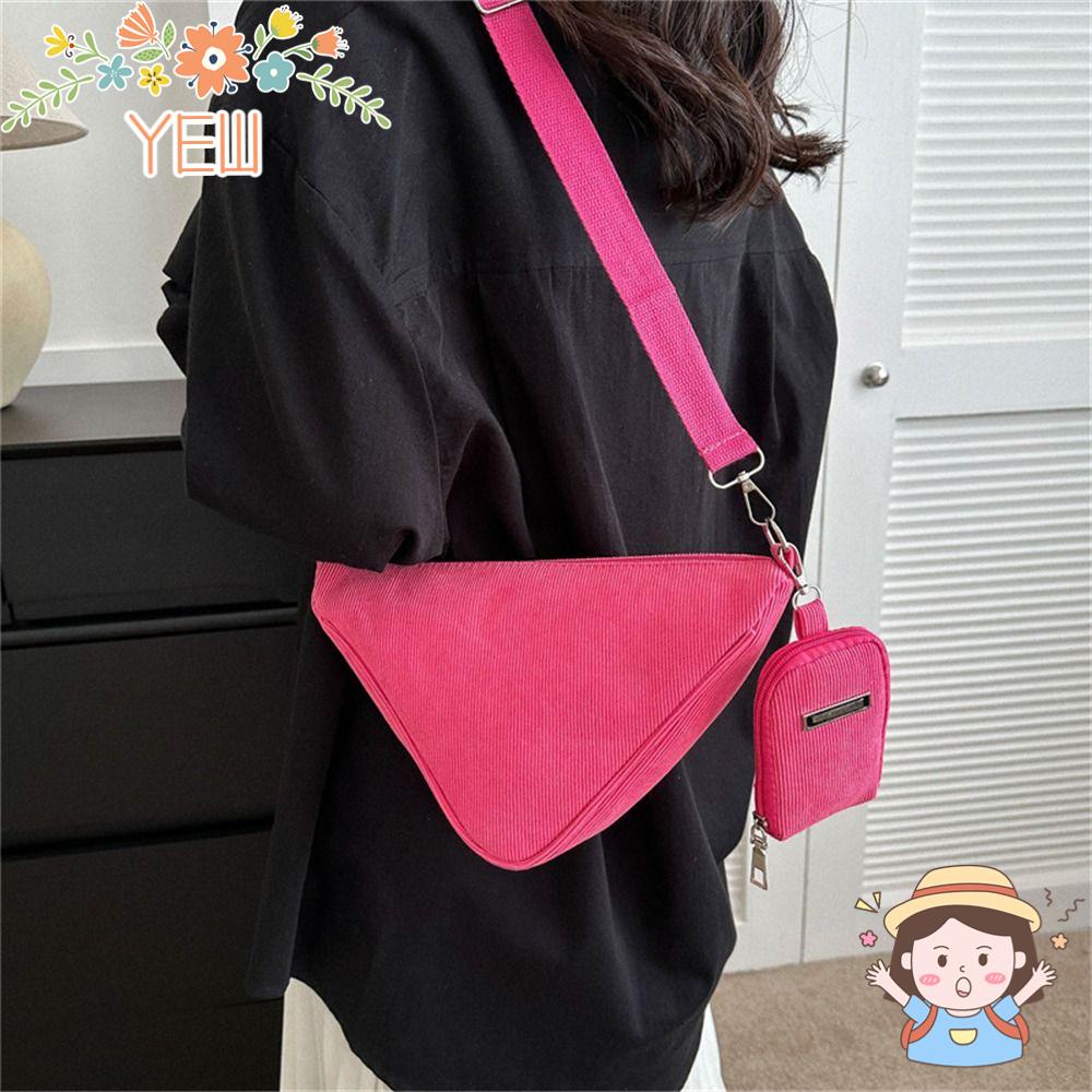 YEW Túi Đeo Vai / Kẹp Nách Mềm Màu Trơn Thời Trang Cho Nữ