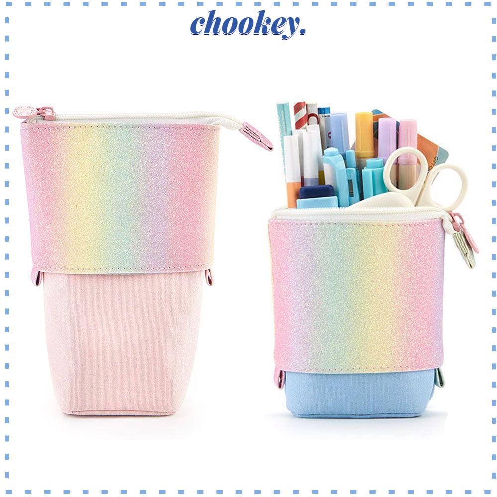 CHOOKEY Túi Đựng Bút Cỡ Lớn Phối Khóa Kéo Thiết Kế Mới Tiện Lợi Dễ Sử Dụng