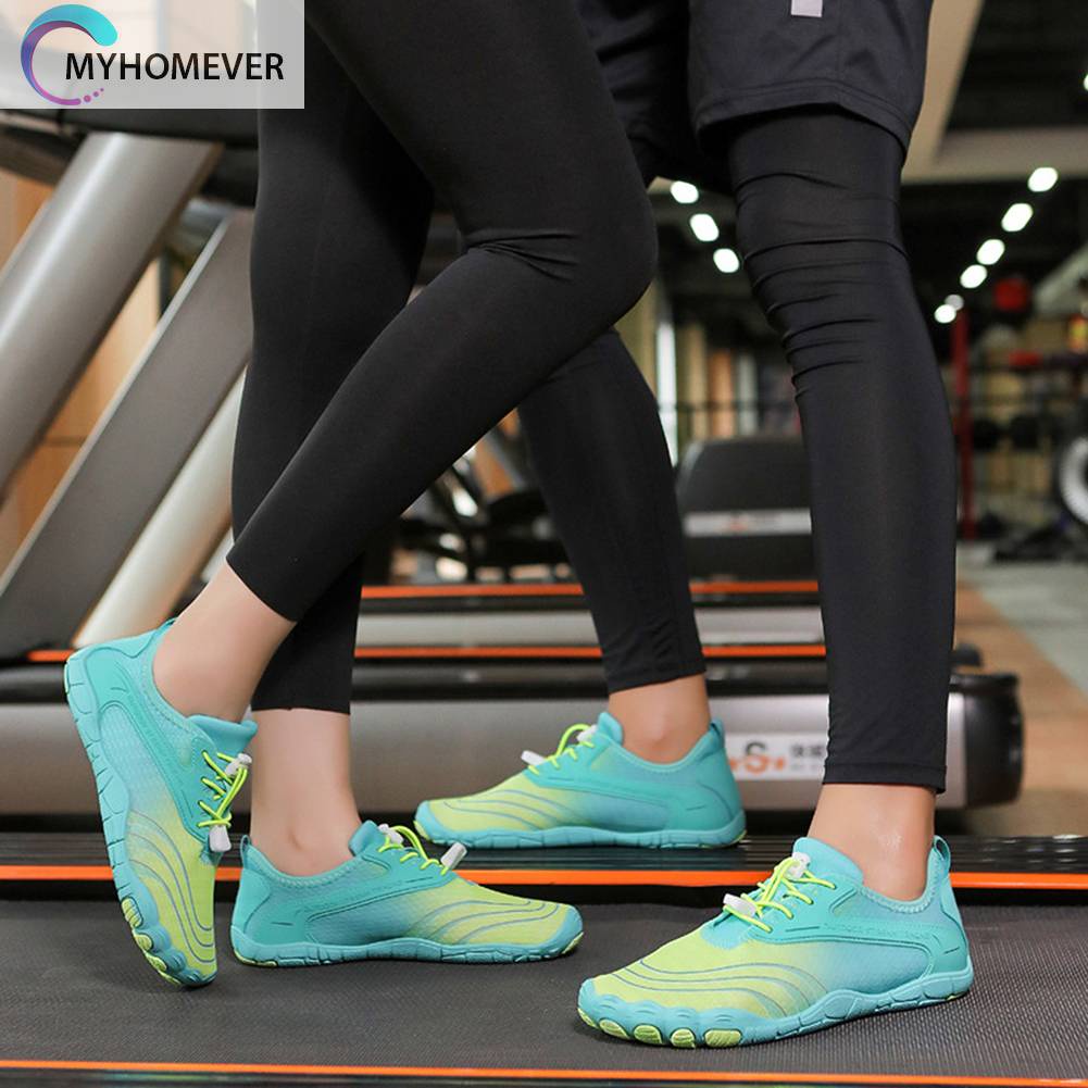 1 Đôi Giày Đi Biển Buộc Dây Thiết Kế Thoát Nước Unisex