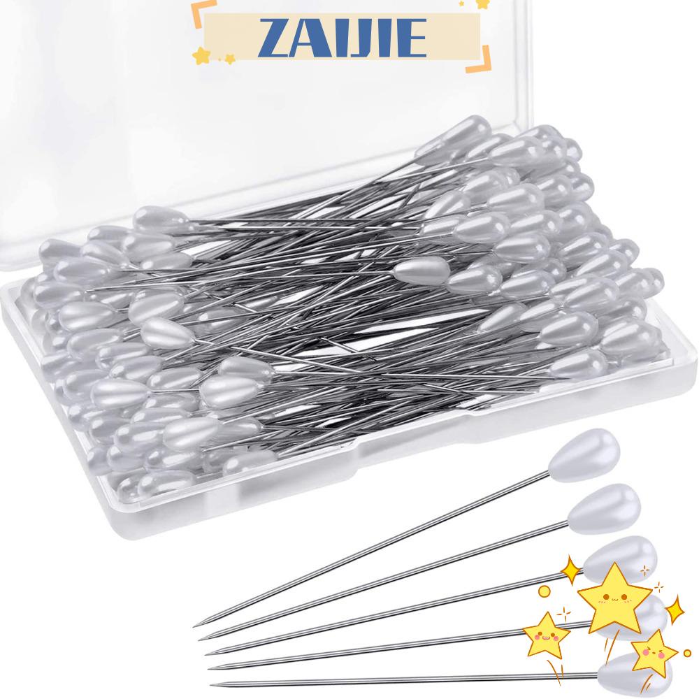 ZAIJIE24 Ghim Cài Áo Hình Giọt Nước Màu Trắng 2inch