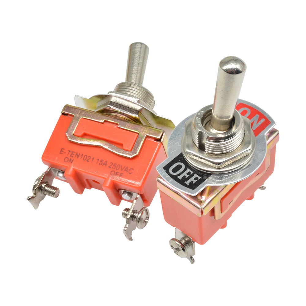 RIRIHI Công Tắc Nút Đồng 250V / 15A E-TEN1021 29 * 14.5MM 2-pin 2nd
