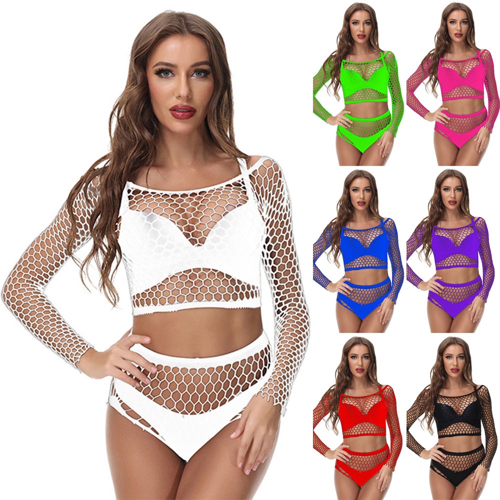 Áo liền quần Lưới Thiết Kế Mới Gợi Cảm Cho Nữ