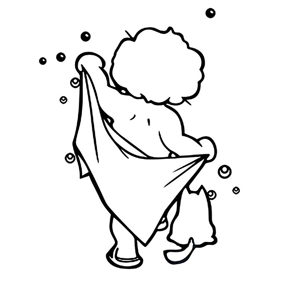 Miếng Dán Tường Trang Trí Phòng Tắm Cho Bé Hình Bong Bóng Xà Phòng Tắm DIY