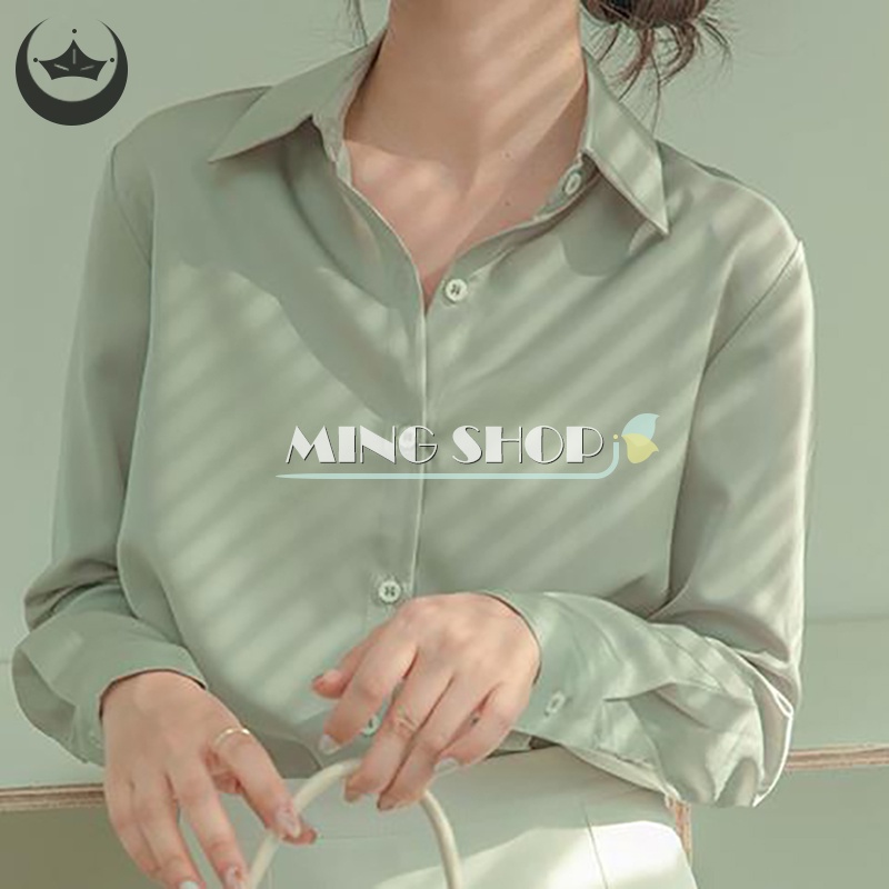 Áo Sơ Mi Dài Tay Phong Cách Retro Thời Trang Dành Cho Nữ