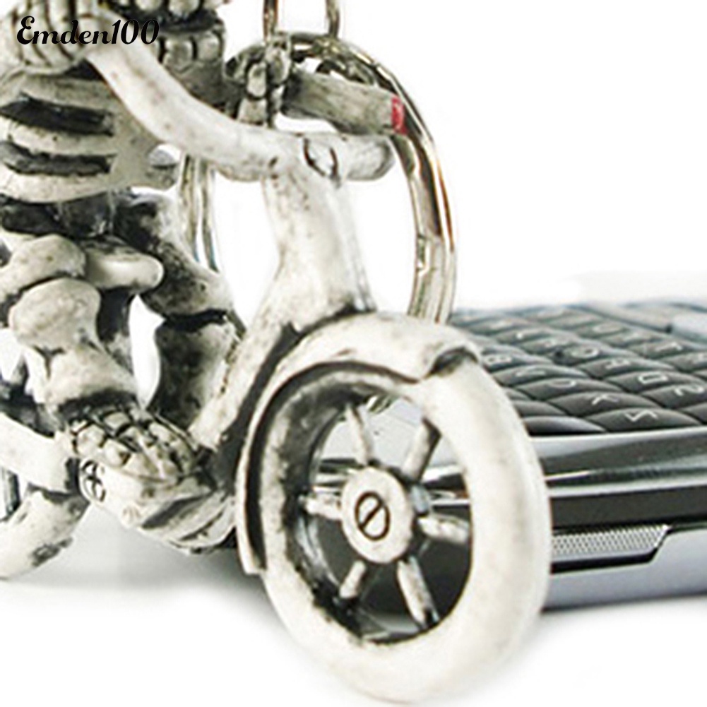 Móc Khóa Cao Su Hình Đầu Lâu Sáng Tạo Thời Trang